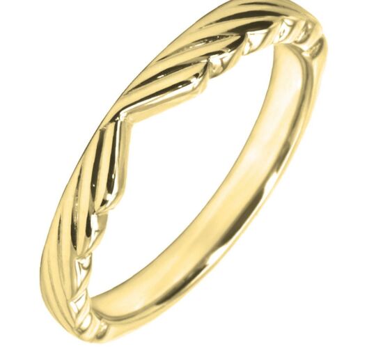 2.75mm Diamond Cut Shaped Wedding Ring | W560